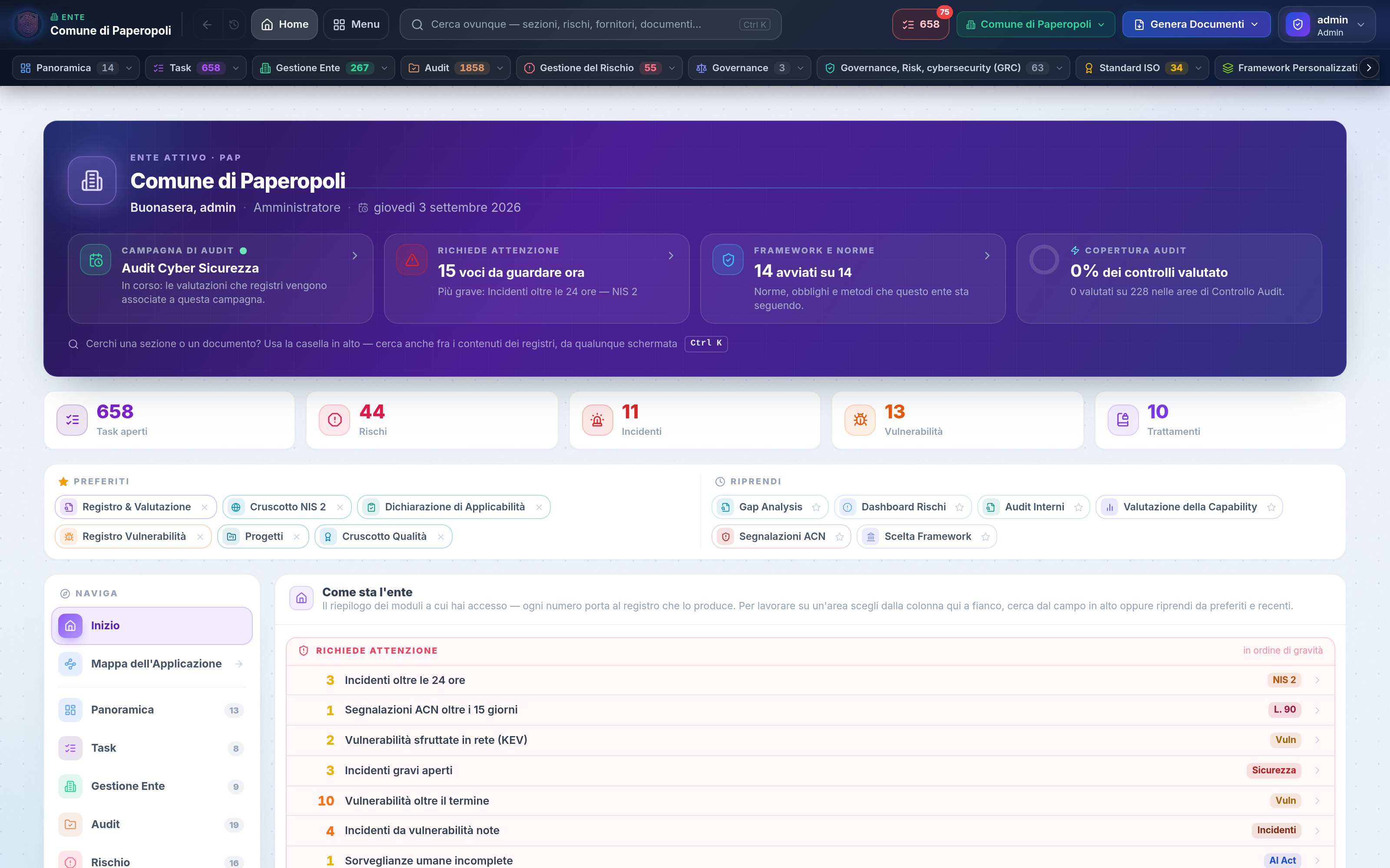 La nuova Home a tre vie — Versione 13